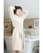 Peignoir kimono mixte gaze de coton unie Gaïa naturel