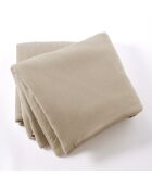 Bout de lit nid d'abeille uni Alma beige foncé - 90 x 200 cm