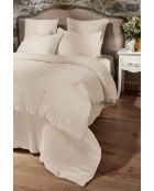 Bout de lit gaze de coton unie Ina naturel - 90 x 220 cm