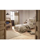 Édredon gaze de coton unie Gaïa beige foncé - 150 x 150 cm