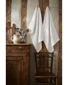 Set van 2 witte theedoeken van gewassen linnen Soline - 50 x 70 cm