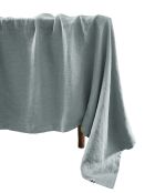 Nappe rectangle lin lavé Soline bleu