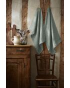 Set van 2 vaatdoeken van gewassen linnen Soline lichtblauw - 50 x 70 cm