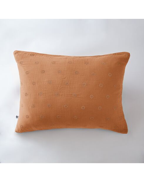 Federa in garza di cotone Gaïa Boho arancione chiaro