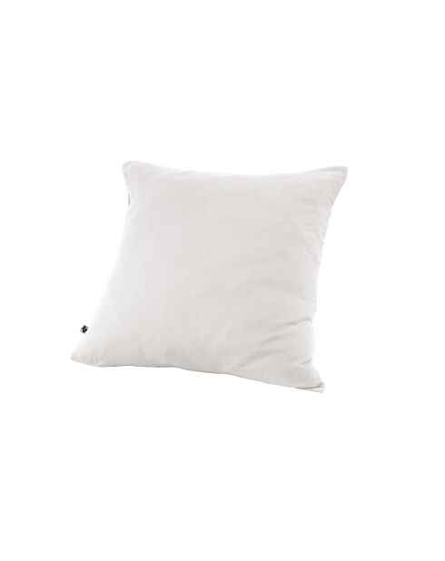 Taie d'oreiller gaze de coton unie Gaïa blanc