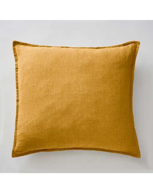 Federa Soline in lino lavato giallo