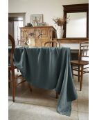 Nappe rectangle lin lavé Soline gris foncé
