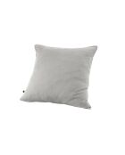 Taie d'oreiller gaze de coton unie Gaïa gris