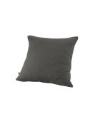 Taie d'oreiller gaze de coton unie Gaïa anthracite