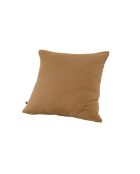 Taie d'oreiller gaze de coton unie Gaïa marron