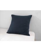 Taie d'oreiller gaze de coton unie Gaïa marron