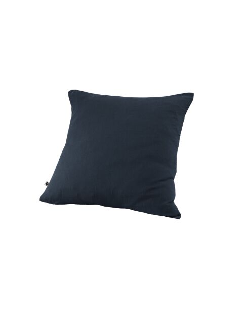 Taie d'oreiller gaze de coton unie Gaïa marron