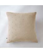 Taie d'oreiller gaze de coton Gaïa Boho beige foncé