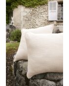 Taie d'oreiller gaze de coton unie Ina naturel