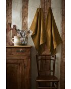 Set van 2 bruine theedoeken van gewassen linnen Soline - 50 x 70 cm