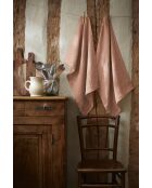 Set di 2 asciugamani in lino lavabili Soline rosa - 50 x 70 cm
