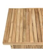 Set nr. 6:1 bar + 1 parasol + 2 lichte houten krukken - 121x52x109 cm