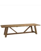 Table à manger de jardin en bois de teck recyclé naturel - 300x100 cm