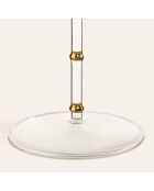 Verre à martini doré transparent - 280 ml
