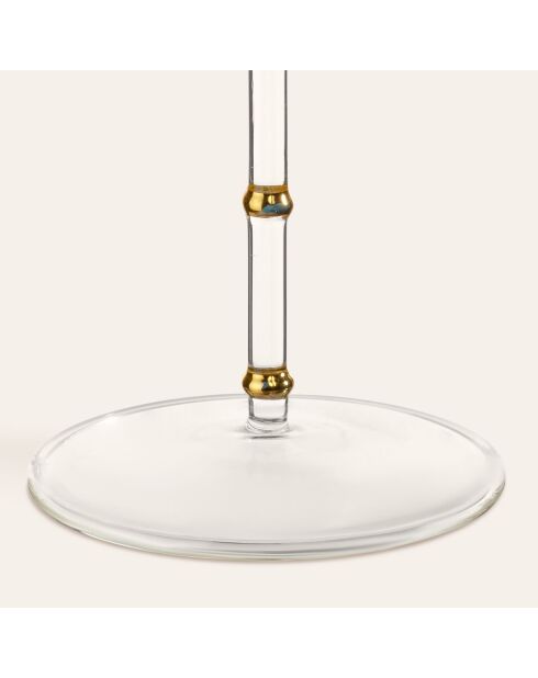 Verre à martini doré transparent - 280 ml