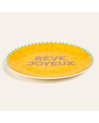 Assiette Luohu Rêve Joyeux multicolore - 27 x 27 cm