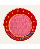 Assiette Sinta A Energia rose - 28 x 28 cm