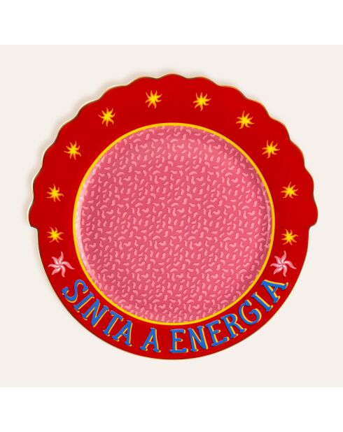 Assiette Sinta A Energia rose - 28 x 28 cm