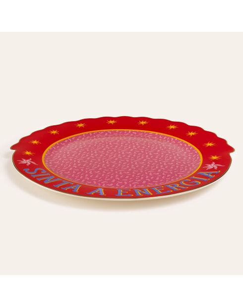 Assiette Sinta A Energia rose - 28 x 28 cm