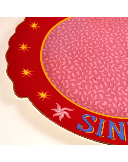 Assiette Sinta A Energia rose - 28 x 28 cm