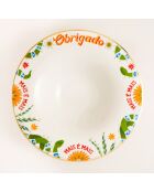 Assiette Lublin en porcelaine verte - 30 cm