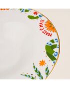 Assiette Lublin en porcelaine verte - 30 cm
