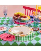 Assiette Lublin en porcelaine verte - 30 cm
