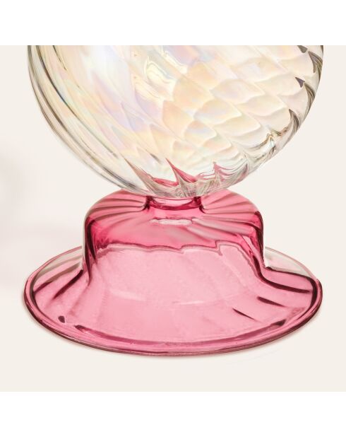 Bougeoir multicolore - 10 x 10 x 20 cm