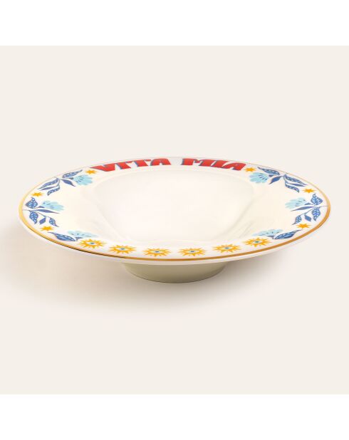 Assiette Vita Mia bleue - 30 cm