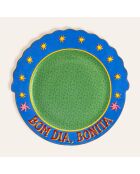 Assiette Bom Dia, Bonita verte - 28 x 28 cm
