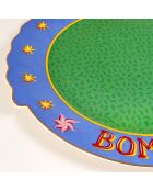 Assiette Bom Dia, Bonita verte - 28 x 28 cm