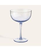 Verre à martini bleu - 330 ml