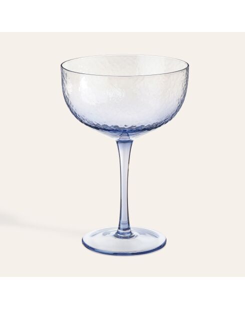 Verre à martini bleu - 330 ml