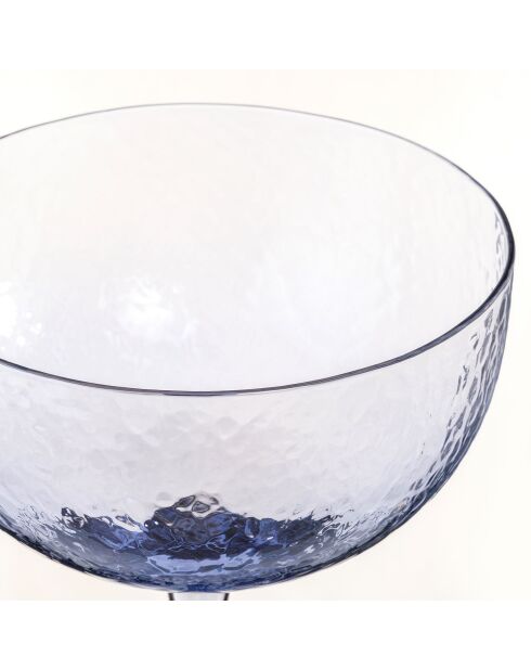 Verre à martini bleu - 330 ml
