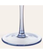 Verre à martini bleu - 330 ml