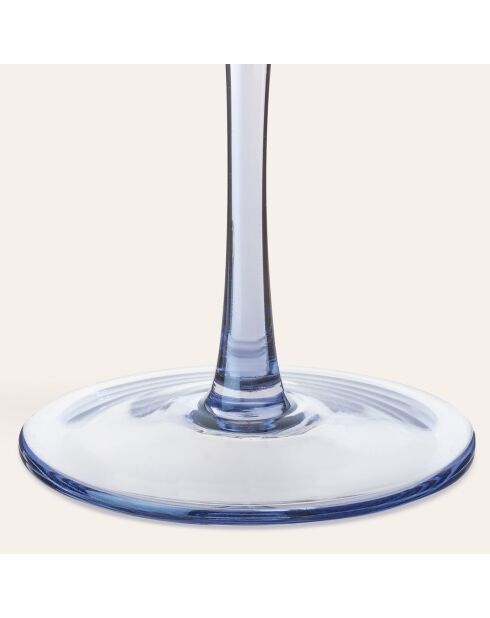 Verre à martini bleu - 330 ml