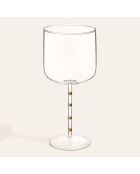 Verre à vin à pied transparent - 420 ml
