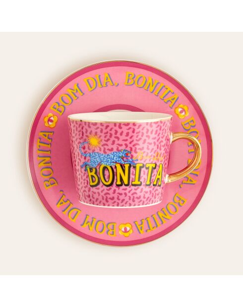 Ensemble de tasses 4 pièces à café Bonitta rose - 90 ml