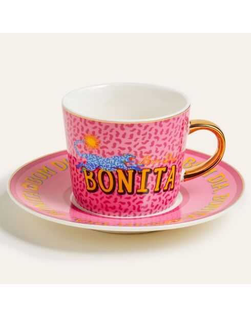 Ensemble de tasses 4 pièces à café Bonitta rose - 90 ml