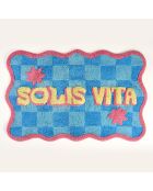 Tapis de bain en coton Solis Vita bleur clair - 60 x 90 cm