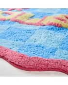 Tapis de bain en coton Solis Vita bleur clair - 60 x 90 cm