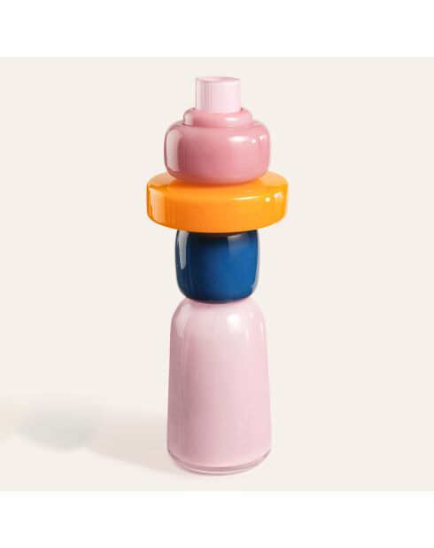 Vase multicolore - 16.5 x 16.5 x 46 cm