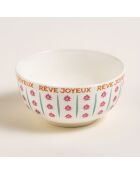Bol de service Rêve Joyeux multicolore - 13 x 13 cm