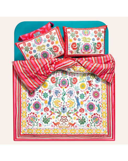 Set copripiumino king satin multicolor - 240x220 cm