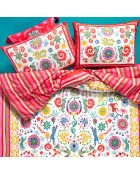 Set copripiumino king satin multicolor - 240x220 cm